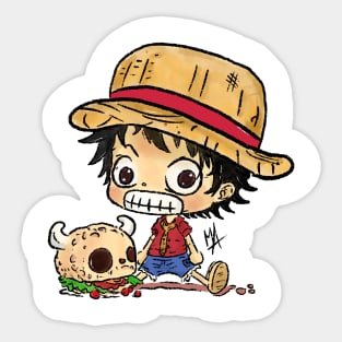 Chibi Monkey D. Luffy Sticker